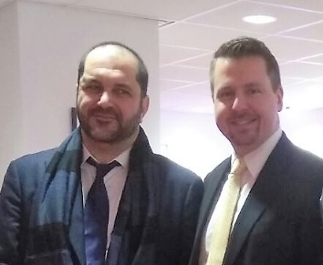 Photo: Mr. Shervin Pishevar and Mr. Jani Kaarlejärvi in Business Meeting Park